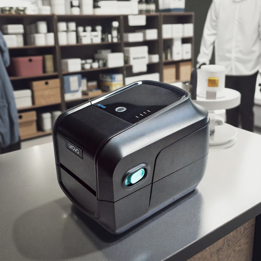 Direct Thermal Printer for Supermarket Use 4x6 for Bluetooth Retail Shop Store Linux Android 120mm Blue Tooph No Ribbon Package