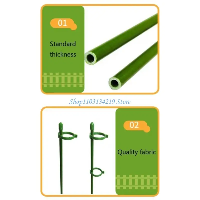 N5KC Plant Support Stakes Adjustable Plastic Plant Cage Garden Plant Stakes Plant Sticks Plant Support Ring Plant Stakes