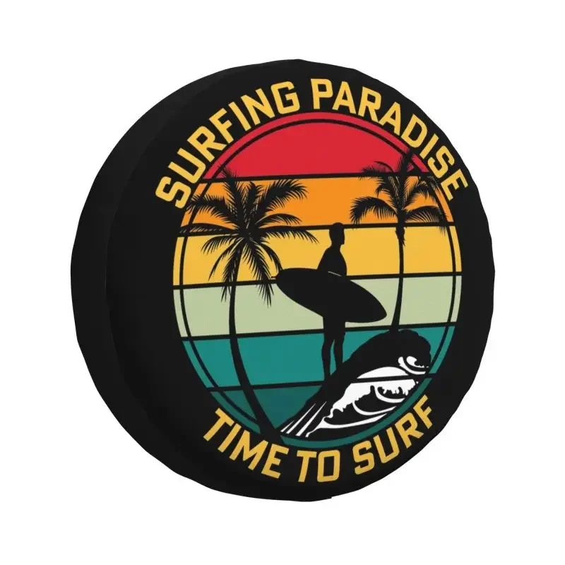 Surfing Paradise btTime to Surf Spare Opathy Cover, Protecteurs de roues, Accessoires automobiles, Jeep Pajero SUV, 14 po, 17 po