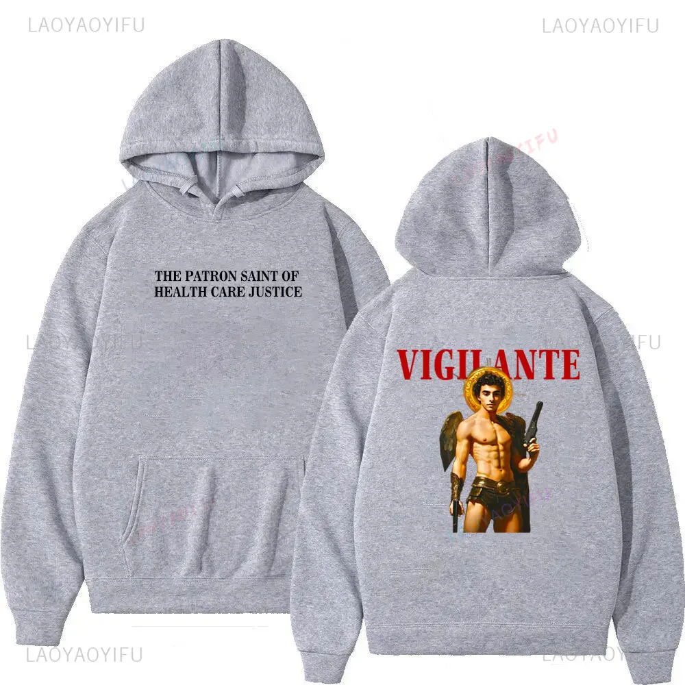 Luigis Vigilante Woman Man Graphic Hoodies Autumn and Winter Fashion Streetwear Pullover Unisex Creative Comfortable Long Sleeve