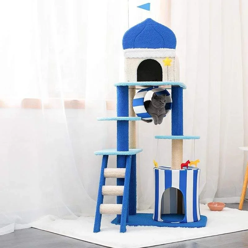 Custom cat frame cat climbing frame cats tree scratching column large toy villa