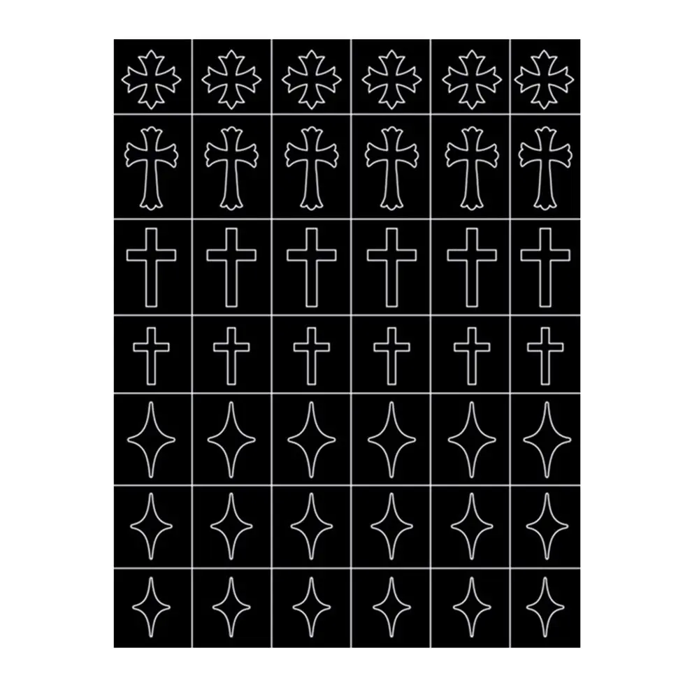 

DIY Designs Manicure Accessories Nail Art Airbrush Stencils Nail Stamping Stickers Fun Prints Decals Nail Art Template