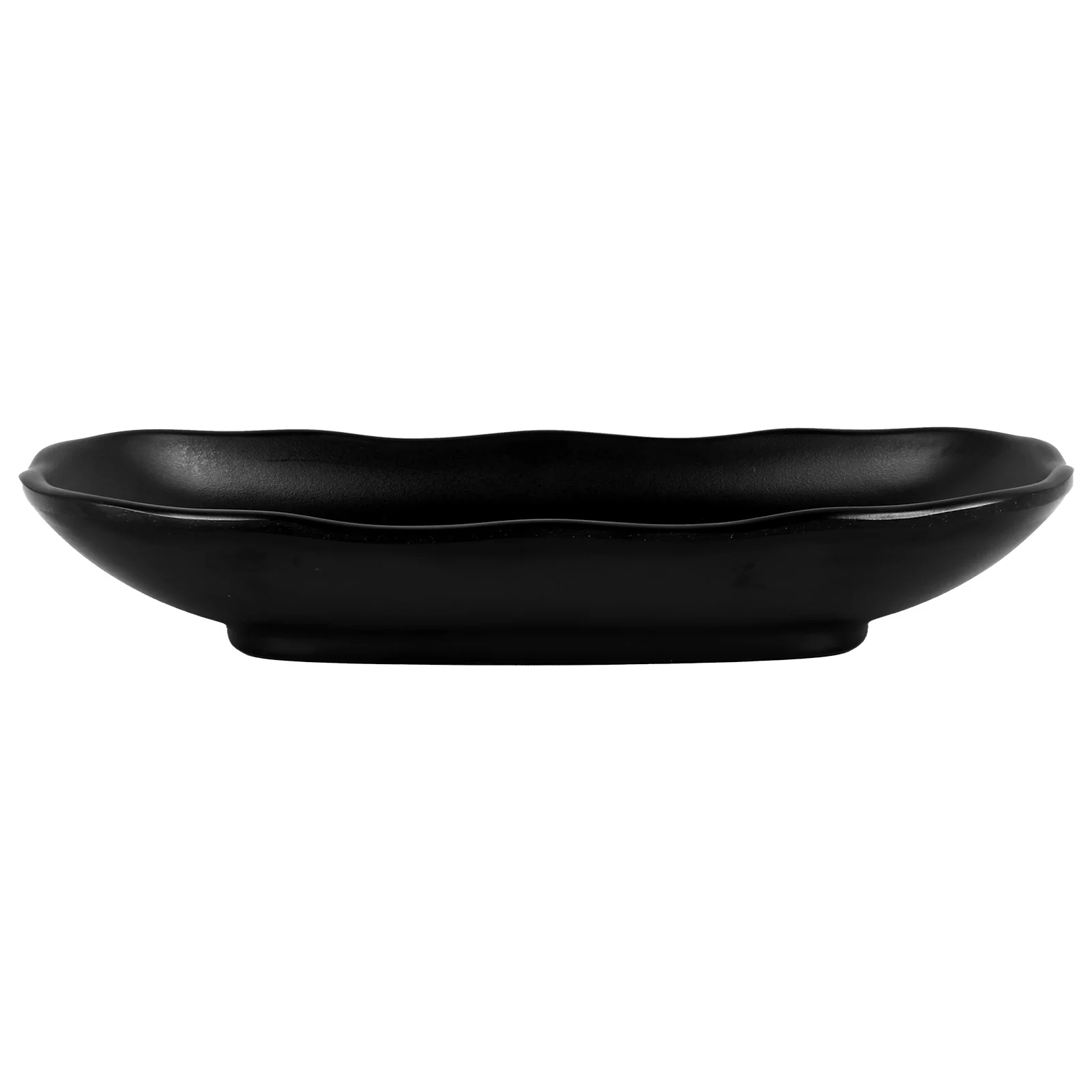 

1Pcs Stylish Black Melamine Dish Plate Multipurpose Jewelry Tray Exquisite Snack Holder Simple Home Decor Gift Idea