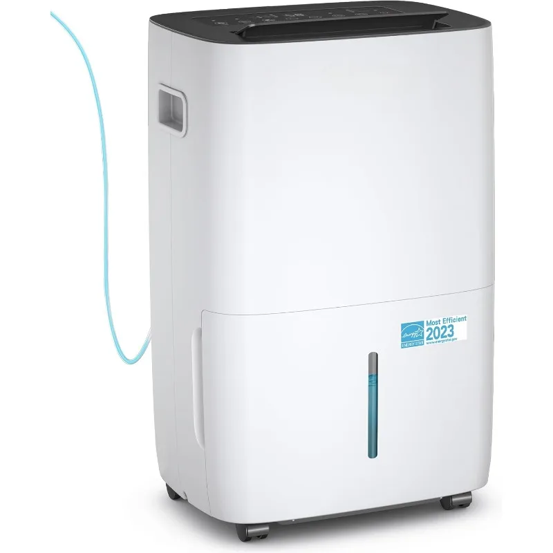 150 Pint Dehumidifier with Pump Most Efficient - 7,000 Square Feet Dehumidifier with Drain Hose and 1.85 Gallon Water Tank