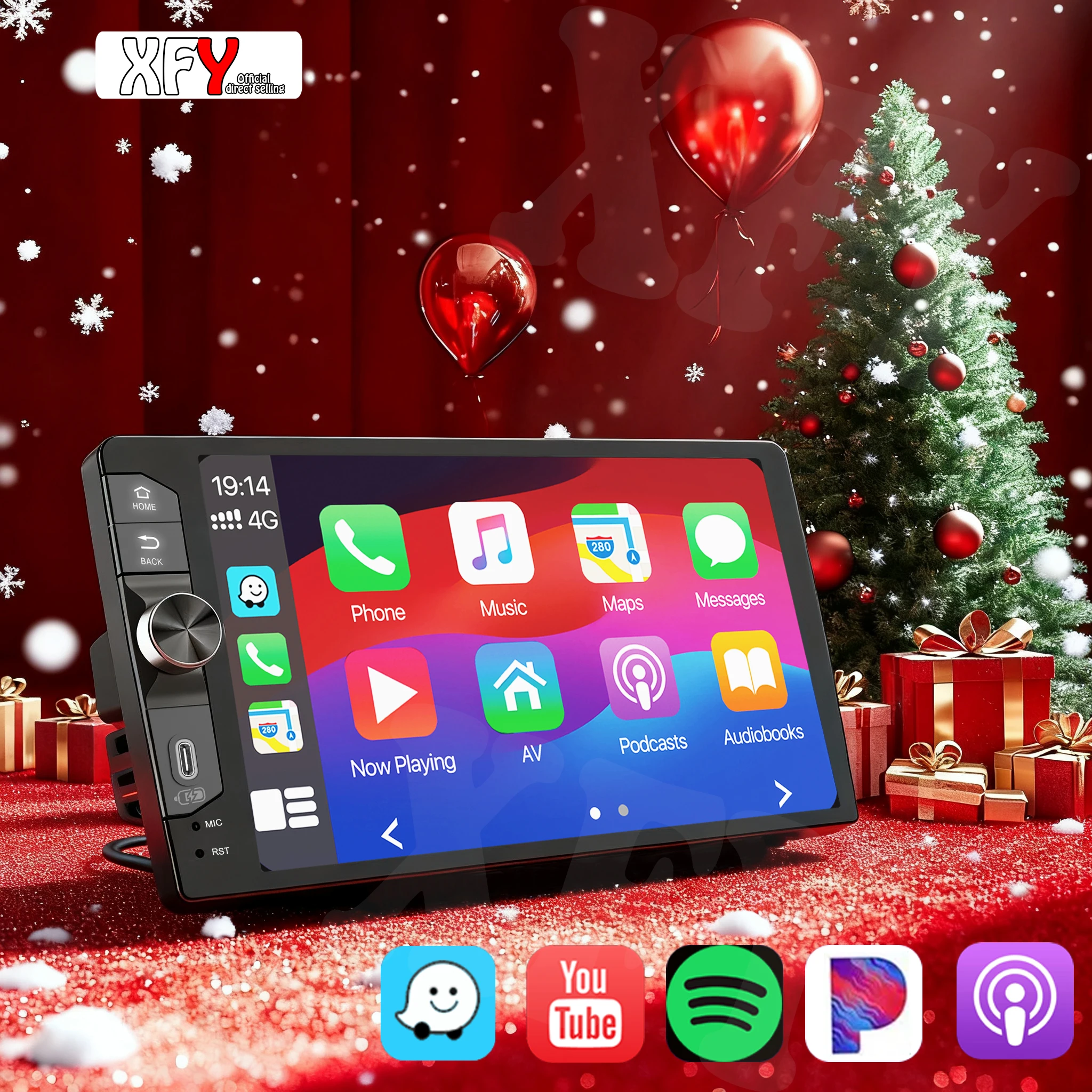 

Автомагнитола XFY 2 + 32G 9'' для VW/PASSAT/CADDY/POLO/BEETLE, мультимедийный плеер с Carplay, Android Auto, Type-C, WIFI, GPS, новая модель.