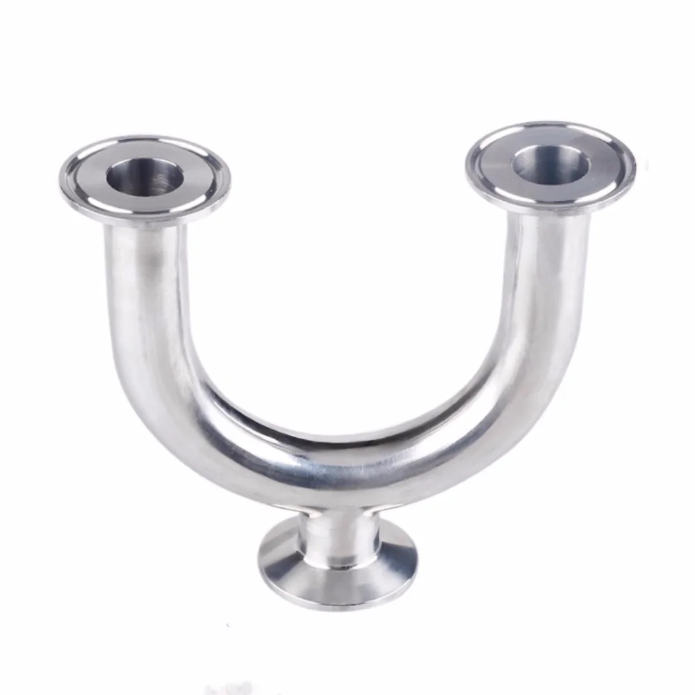 

Clamp Φ19Φ25Φ32Φ38mm OD50.5mm Sanitary U-Type Triple-Clamp Tee SS304 Quick-Connect Fitting for Distillation/Food Grade