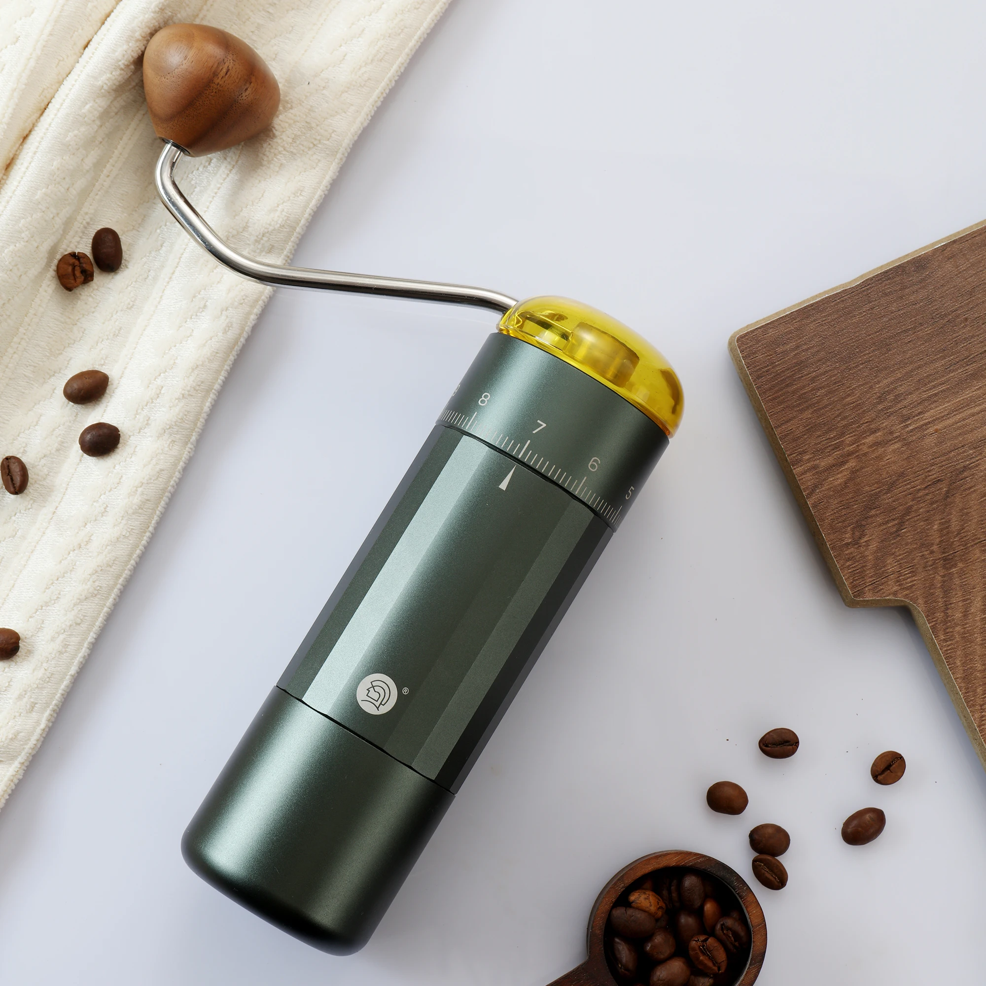 Molinillo de café Manual chapado en titanio y acero inoxidable ForZ5