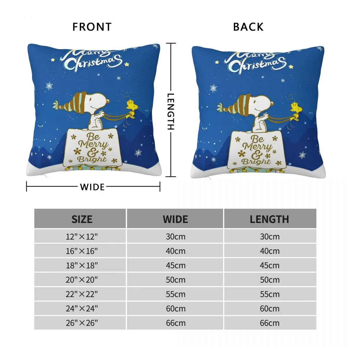 Good Night Snoopy Cartoon Pillow Case Cushion Cover Square Design Pillow Cover Morden Pillowcases For Sofa Home Decoration