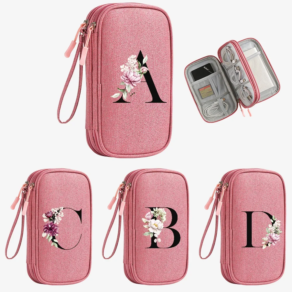 Portable Travel Digital Product Storage Bag Organizer Multi-layer Headset Cable Bag Charging Treasure USB Data Cable Bag