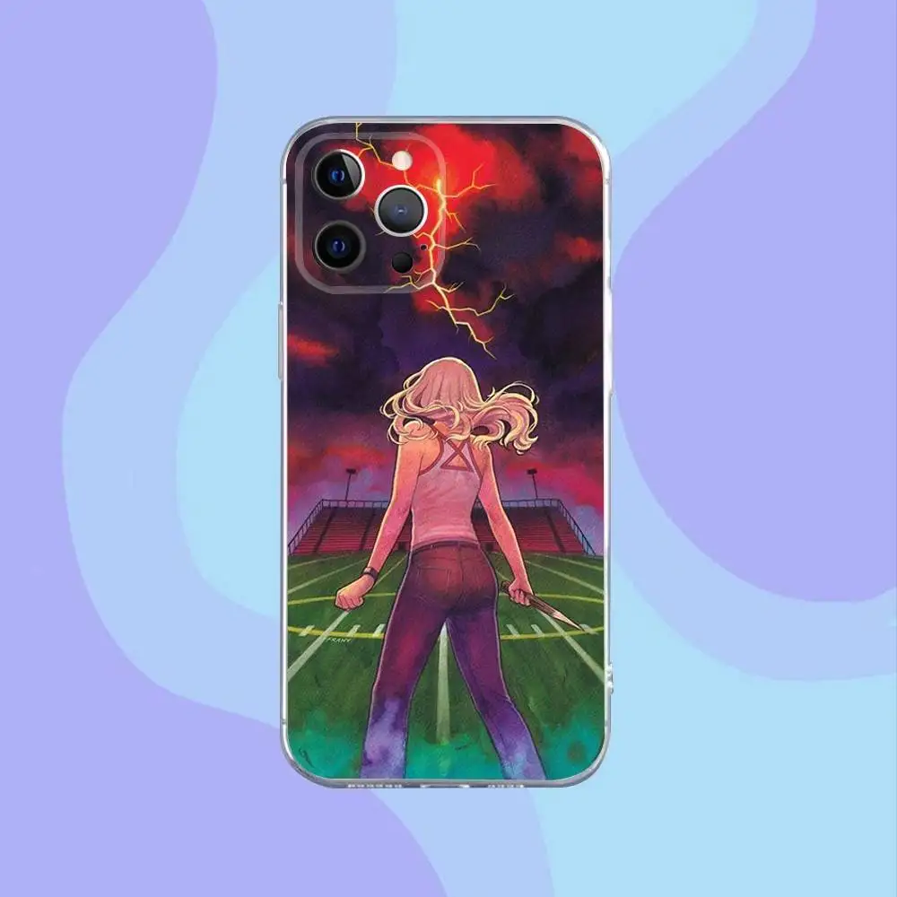 حافظة هاتف B-Buffy the V-Vampire S-Slayer لهاتف iPhone 16,15,14,13,12,11 Pro,Max,Plus,X,XS,XR,SE,سيليكون شفاف صغير ناعم