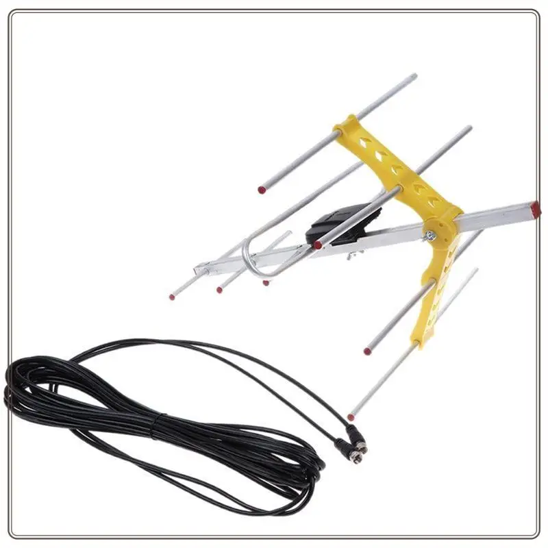 Reliable-HD Digital TV Antenna 100Mile 10Db Amplified 8 For Yagi For UHF/VHF/FM HDTV Outdoor Antenna Accessories,HD Digital TV A