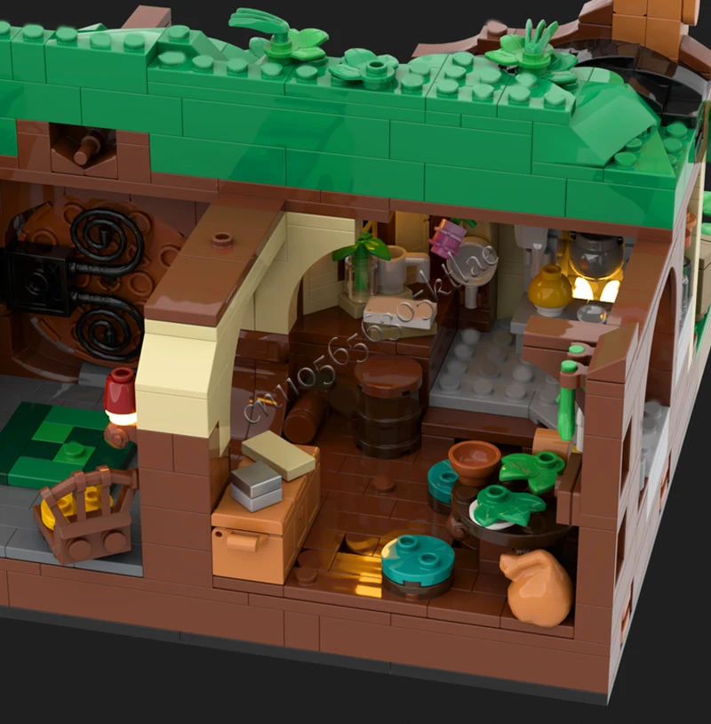 1951 Elementów Kreatywny Model Ulicy z Ogrodami MOC Klocki Konstrukcyjne Model Ulicy Zabawki do Składania dla Dzieci Prezenty