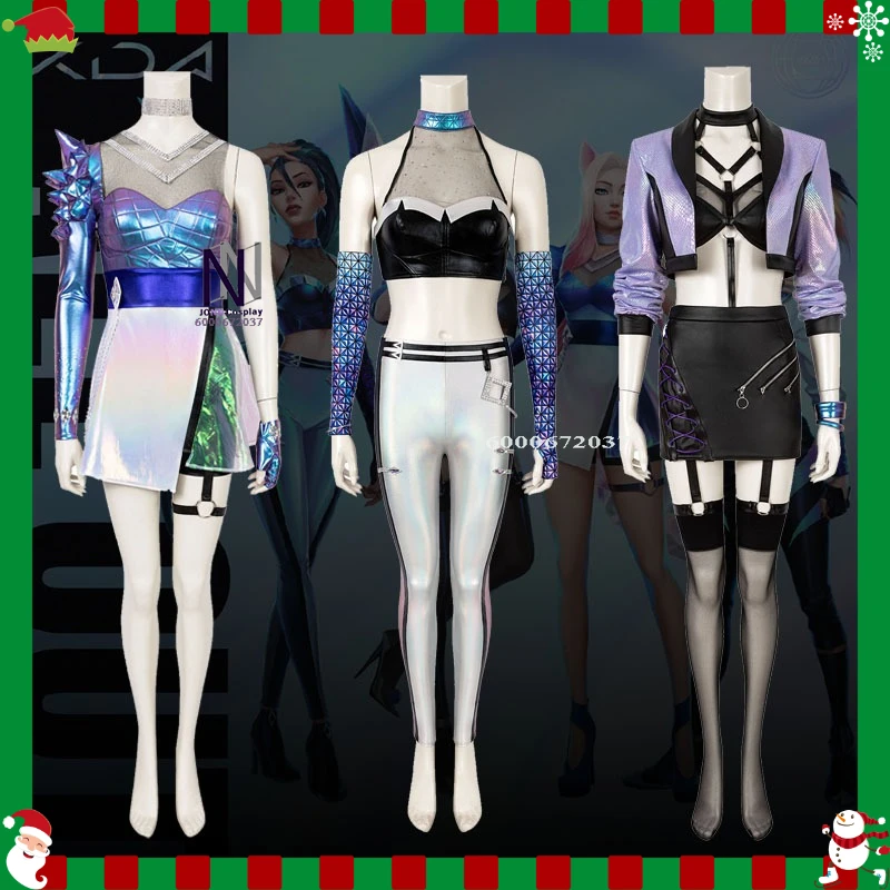 

Hot Game Cosplay Costume Women Anime Kai'Sa/Evelynn/Ahri Role Play Fashion Stage Performance Clothes for Adult Comic Con Outfit