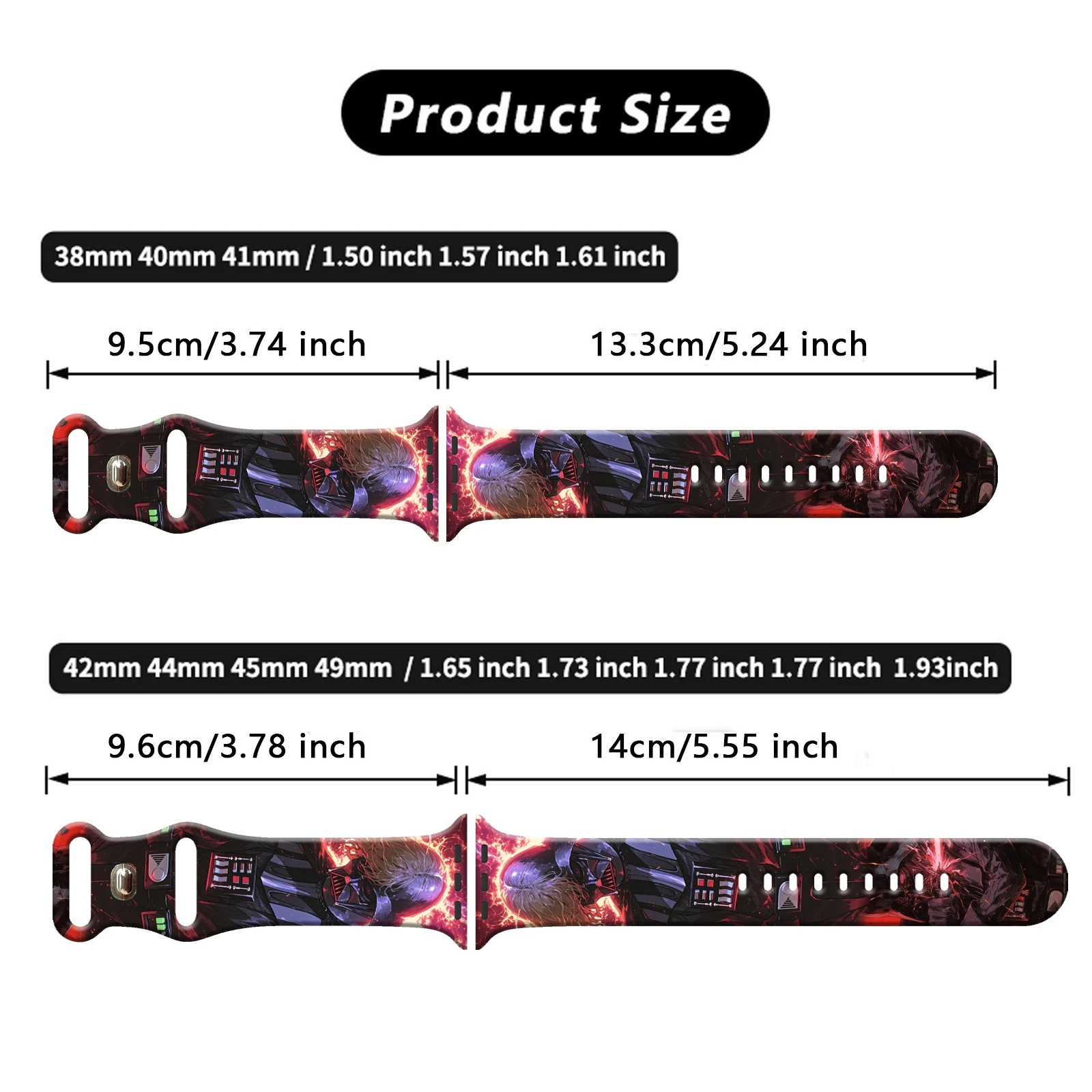 حزام ساعة مطبوع من سلسلة ديزني مناسب لساعة أبل 11/10/9/8 حزام من السيليكون قابل للاستبدال iWatch 46 ملم/44 ملم/42 ملم/41 ملم