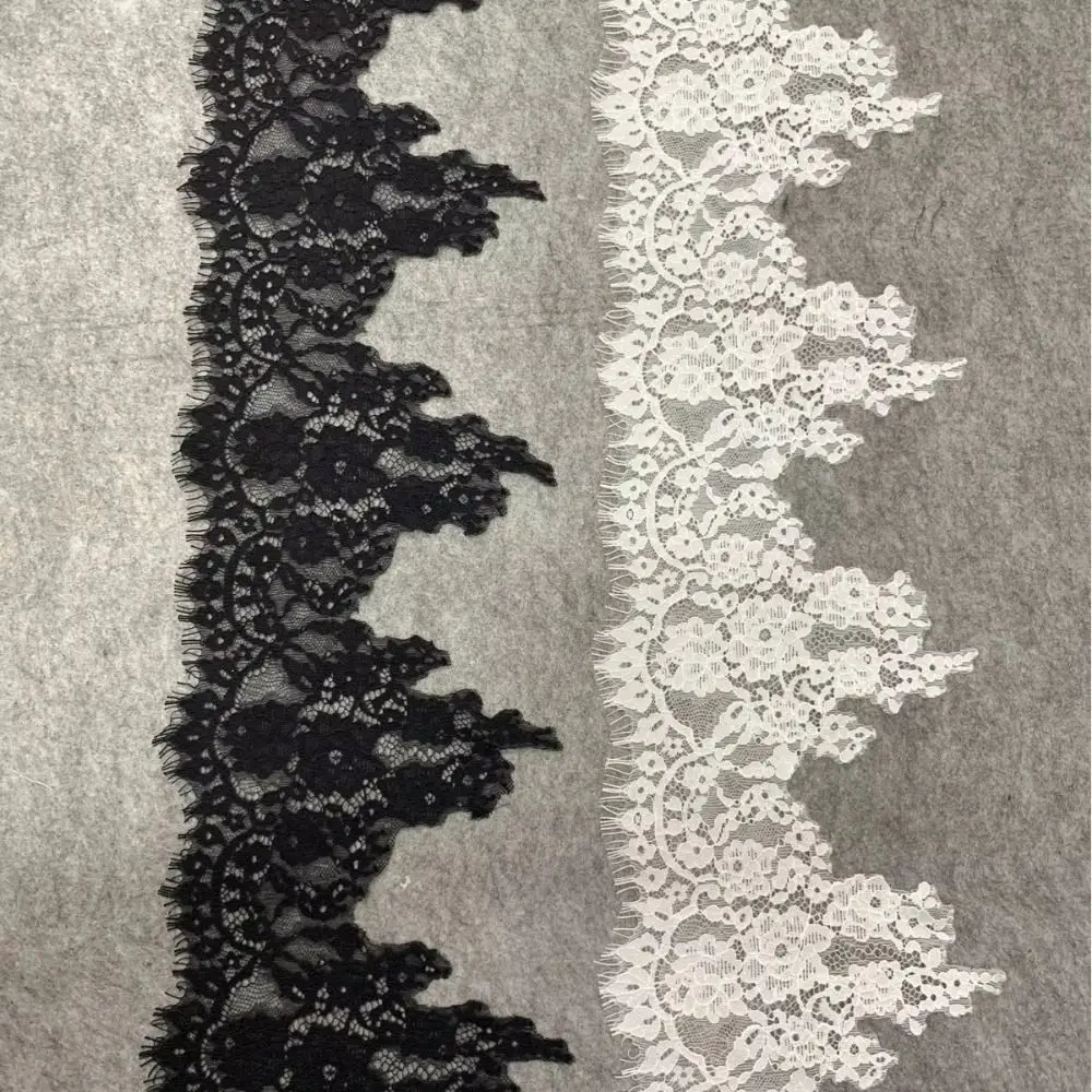 3 Meters/Lot Eyelash Lace Trim White DIY Wedding Dress Lace Lace Fabric