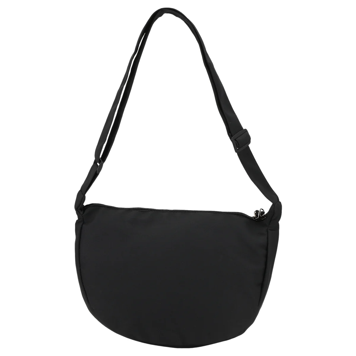 FZFZ シンプルなナイロンメッセンジャーバッグワンショルダー餃子バッグ学生ショルダーバッグブラック