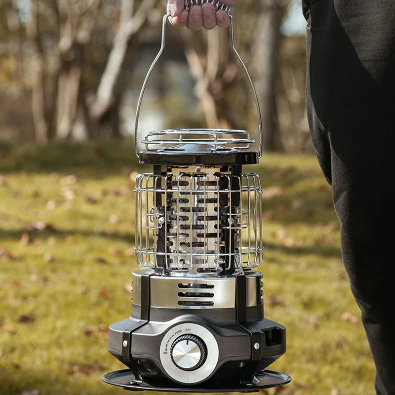 سخان غاز خارجي حفرة نار مع لهب قابل للتعديل لصيد الأسماك على الجليد والتخييم وتخمير الشاي حول النار موقد تسخين صغير للفناء #3