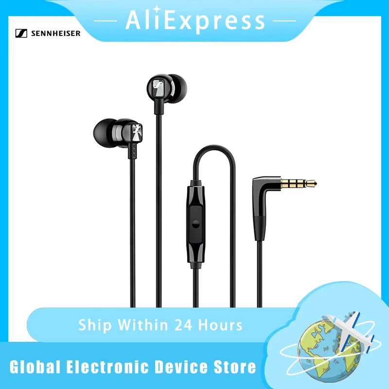 Sennheiser CX300S Wired Pure Bass Earphones Stereo Headset Sport Earbuds Noise Reduction Headphone for iPhone/Samsung/XiaoMi