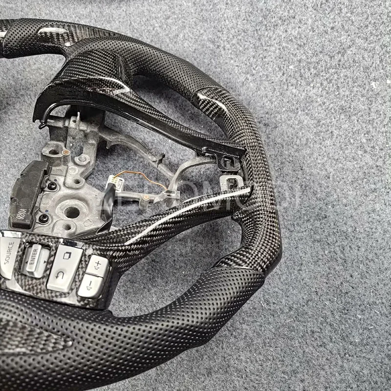 Refit Carbon fiber Leather steering wheel For NissanX-Trail 2014 2015 2016 2017