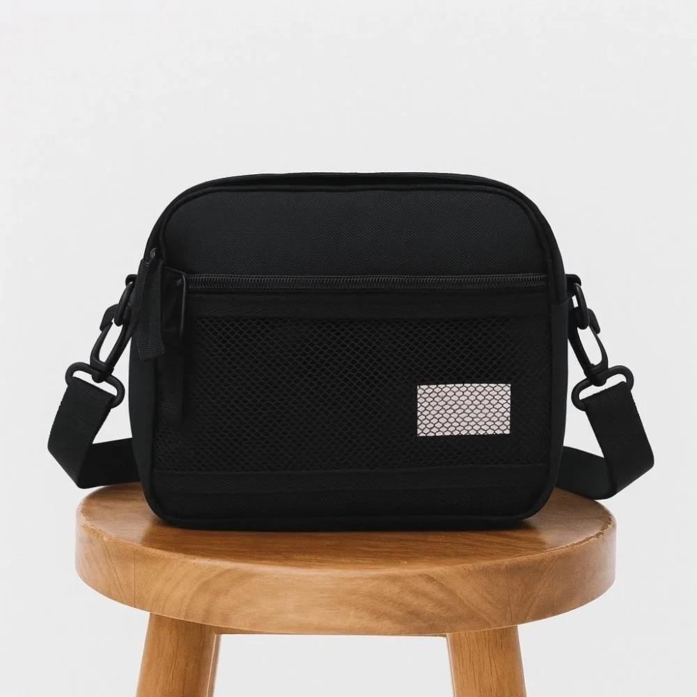 

Oxford Cloth Men Crossbody Bag Adjustable Strap Multi-pockets Sling Shoulder Bag Large Capacity Removable Male Phone Purse