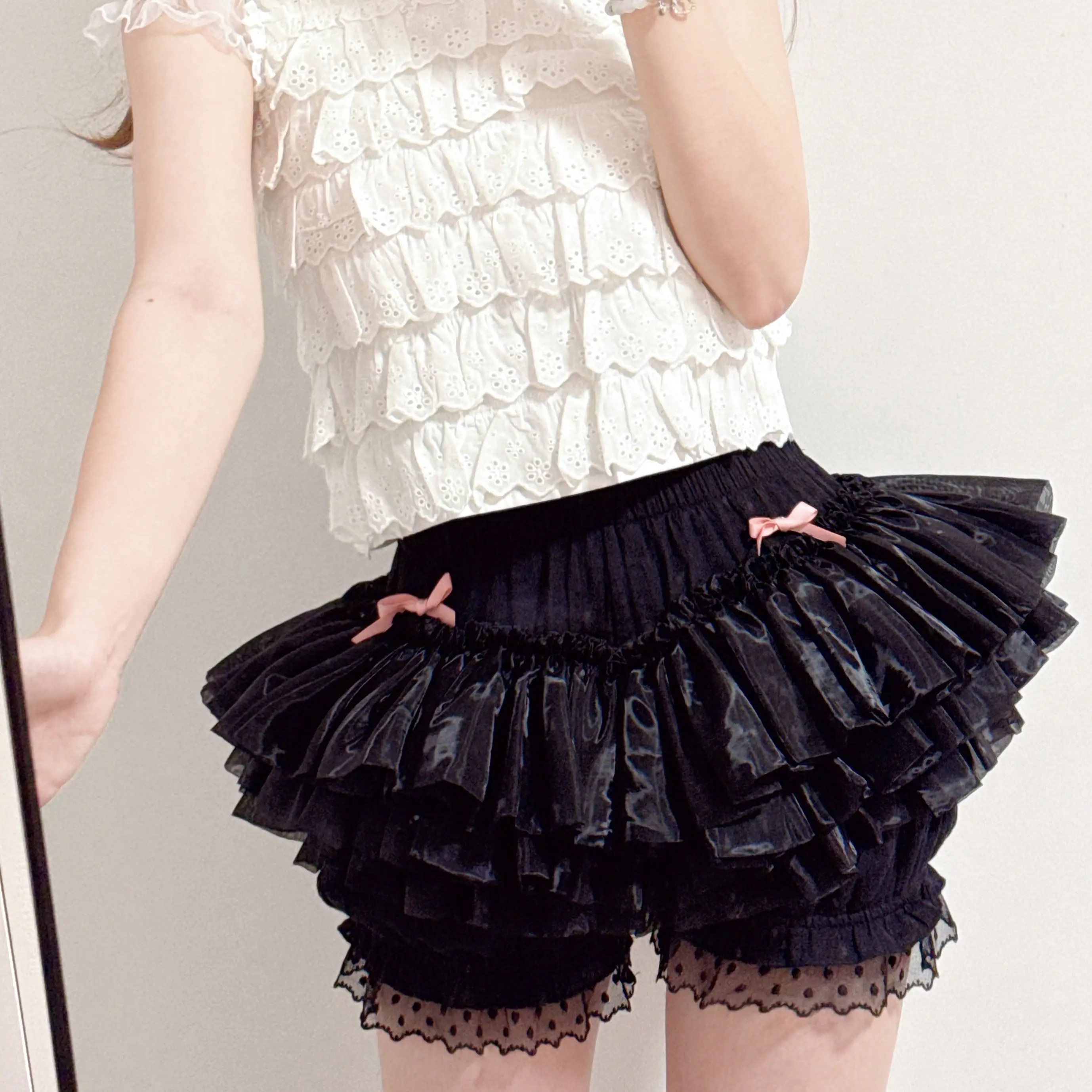 MAGOGO【 Superb Duck Butt 】Original New Pumpkin Pants Underskirt Multi Layer Yarn Puffy Cake Skirt Lolita Mini Dress Petticoats