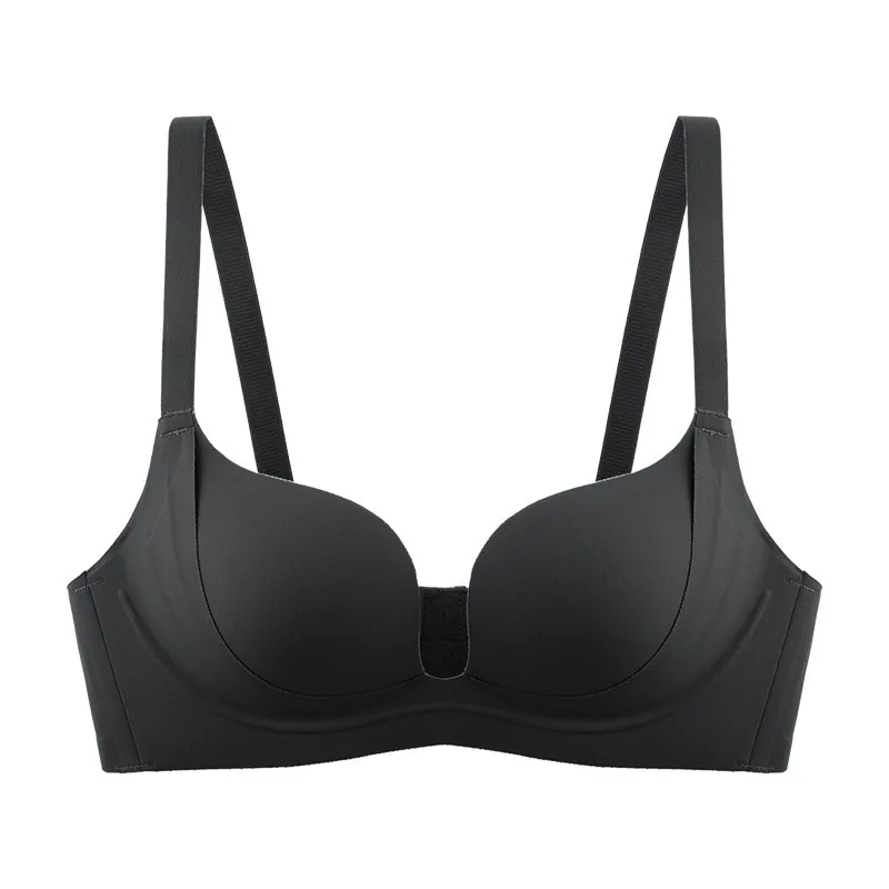 Reggiseno Sexy Senza Cuciture per Taglie Piccole, Push-Up con Scollo a V Profondo, Copri Capezzolo, Coppa U Anti-Scivolo, Taglie S-XL 32-38