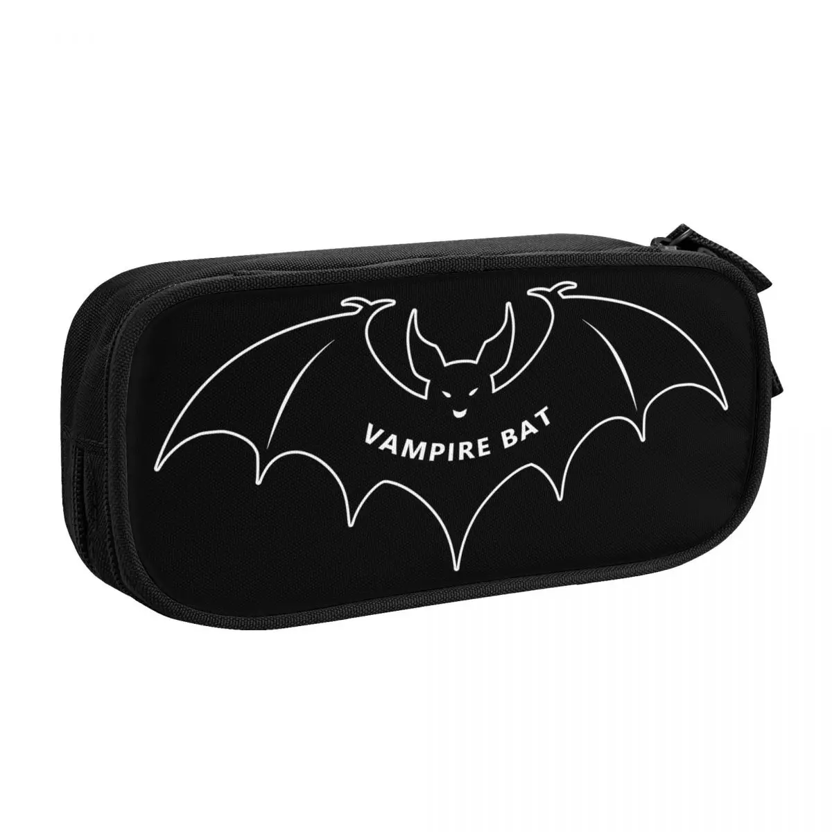 Custom Halloween Vampire Bat Cute Pencil Case Boys Gilrs Large Capacity Pencil Box Students Stationery