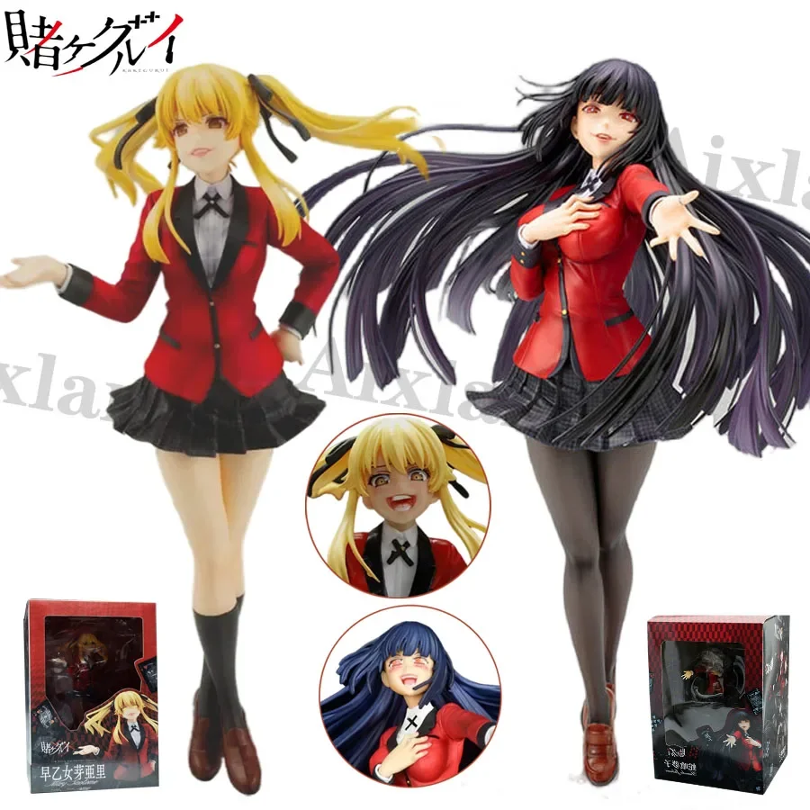 22cm Yumeko Jabami Anime Figure ARTFX J Kakegurui Jabami Yumeko Action Figure Kakegurui Meari Saotome Figurine Model Doll Toys