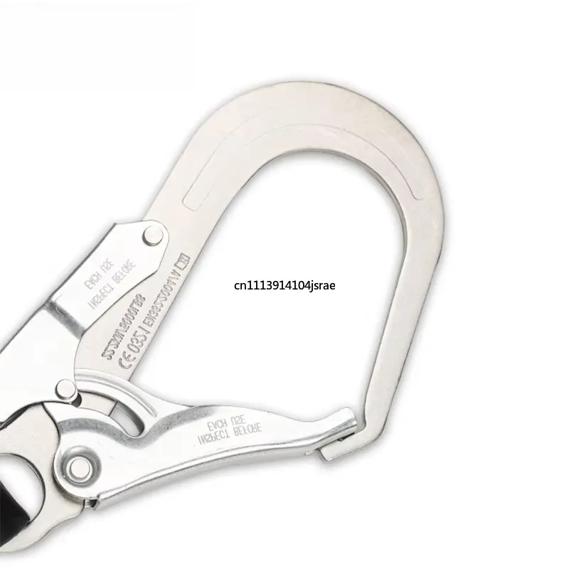 Integrated Buffer Cable Dual Hook Fall Protection Lanyard,Y‑W Shock Absorbing Webbing Safety Tool For Working At Height