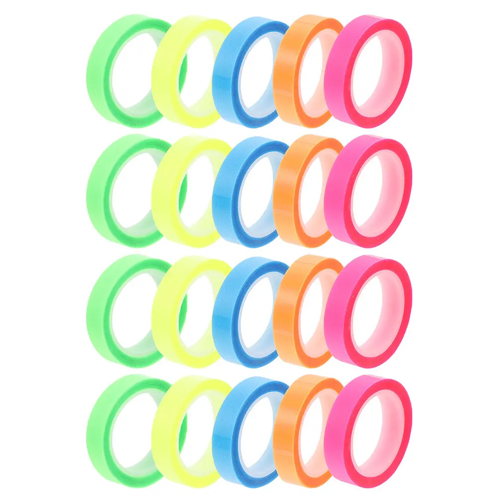 

20 шт., 20 рулонов, водонепроницаемые клейкие закладки, прозрачная лента-маркер для книг, длинные цветные закладки для заметок, маркеры страниц, школьные принадлежности