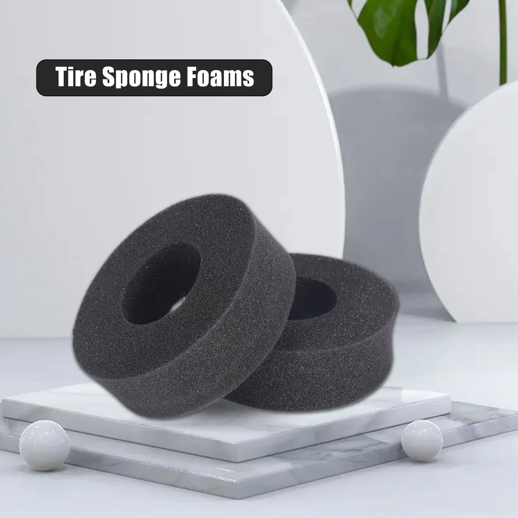 【STOCK】4PCS 1.9 Inch Tire Soft Sponge Foam Fit 1/10 RC Crawler 110-120mm Diameter 1.9 Inch Tires