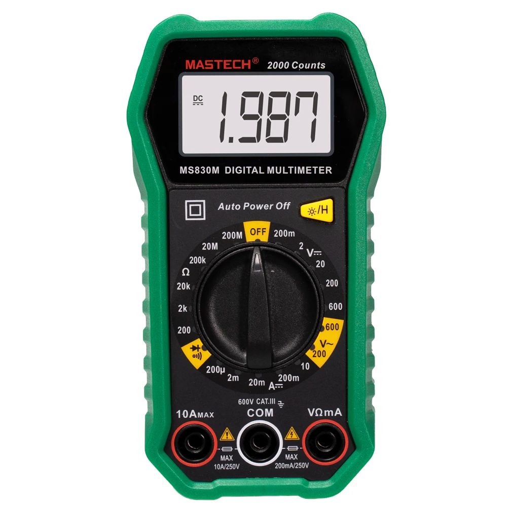 MASTECH MS830M Digital Multimeter AC/DC Voltmeter Current Diode Triode Meter Tester Resistance Electronic Test Tools