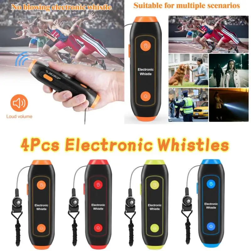 

4Pcs Basketball Football Game Referee Training Survival Electronic Whistle For Outdoor Sports Events Running Fitness Equipment