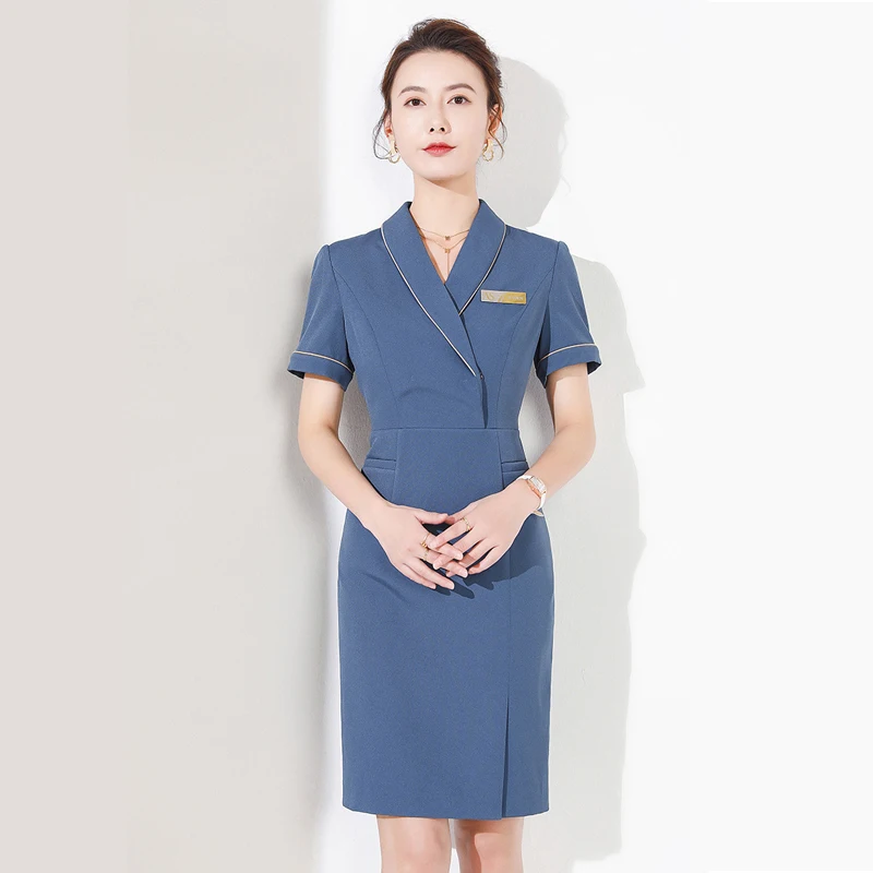 Stewardess Uniforms Professional Dress Art Examinee Clothing Sales Department Hotel Beauty Salon Front Desk Work Uniform