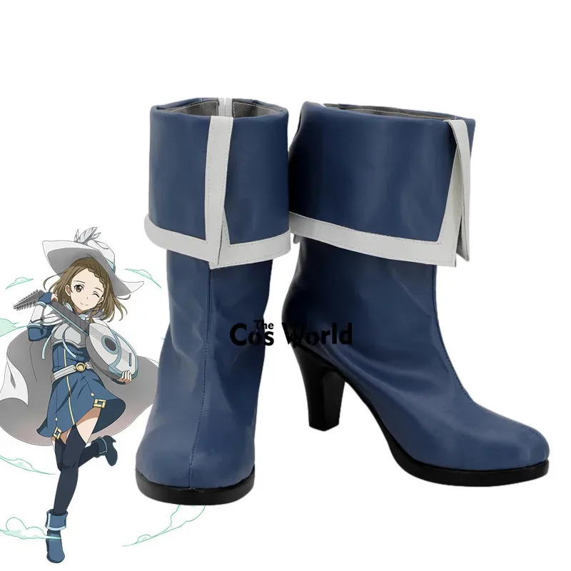 Espada arte on-line shigemura yuuna yuna anime personalizar cosplay sapatos de salto alto botas