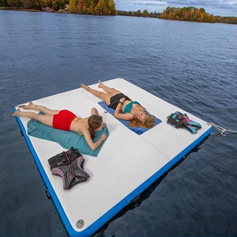 2026 Inflatable Floating Dock Leisure Swim Island Raft Water Sport Platform