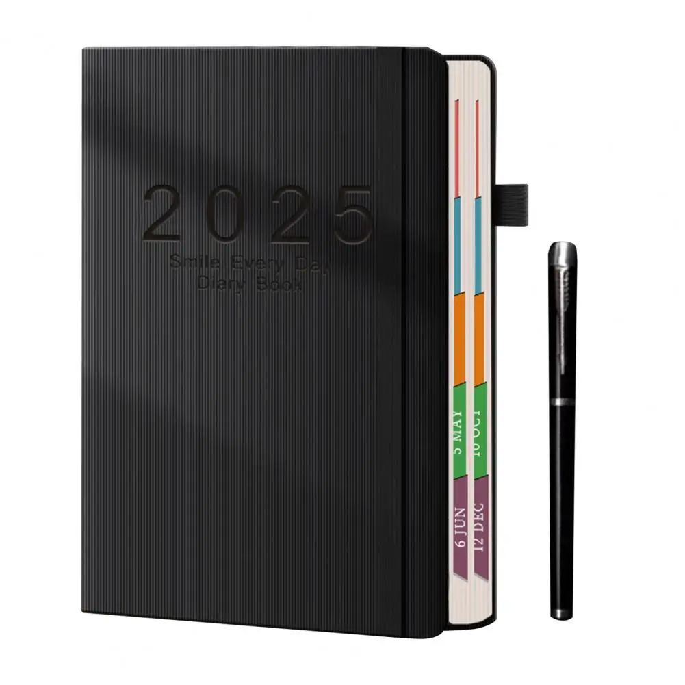 365 Day Planner 2025 Planner A5 Hardcover with Monthly Tabs Hourly Appointment Book One Page Per Day