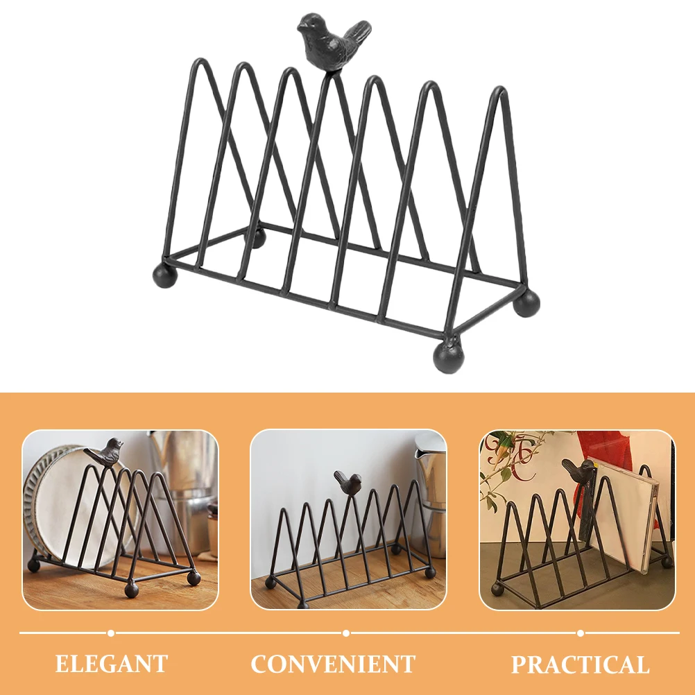 

Retro Metal Magazine Holder Desktop St For Books ganizer Office Storage Multi Decor