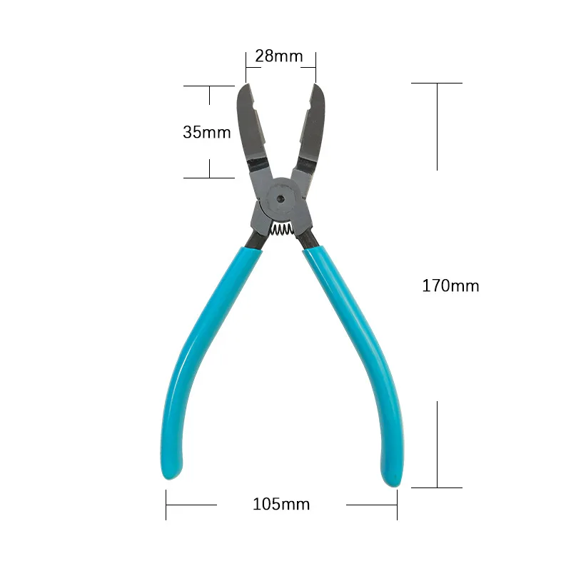 Imagem -06 - Car Clip Alicadores de Combustível Filtros Buckle Clamp Mangueira Tubo Remoção Caliper Fits Rebites Auto Manutenção Ferramentas Guarnição