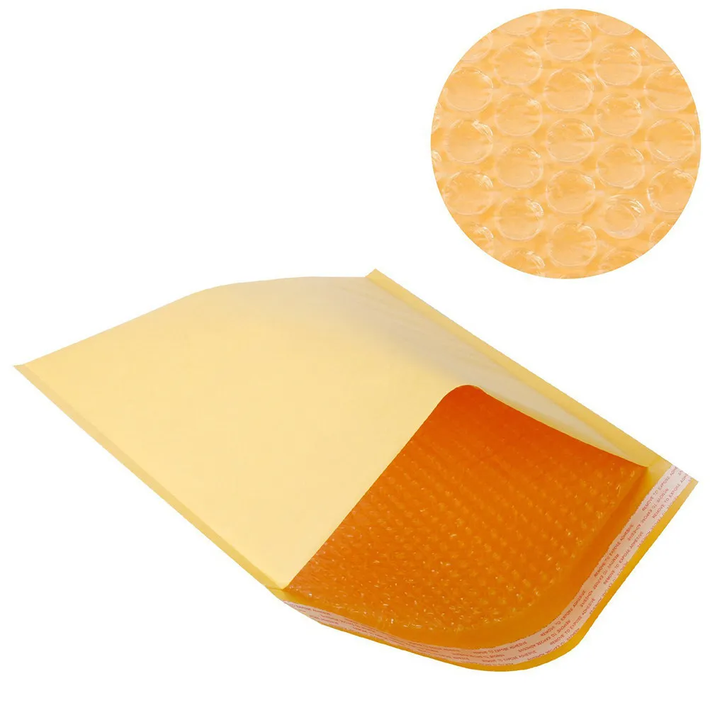 

20Pcs Bubble Padded Mailing Envelopes Kraft 130x170mm Lightweight Protective Pearl Film Bubble Mailer Bags for Office Home