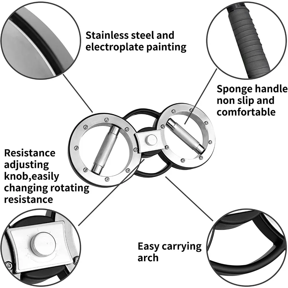 دوارات حرق دوارة، معدات تمارين الذراع، مدربي الساعد للتدريبات المنزلية وصالة الألعاب الرياضية