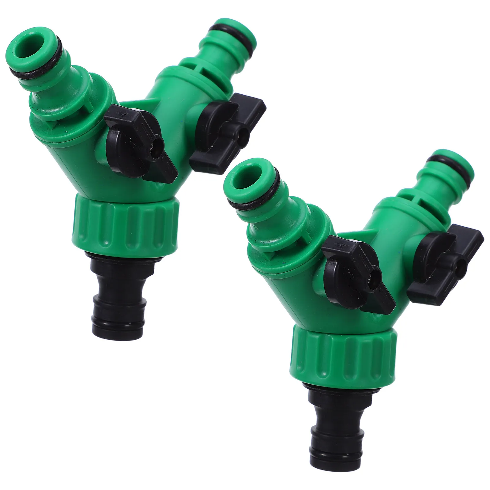 2 Pcs Drip Irrigation Water Distributor Garden Hose Splitter Fittings and Adapters