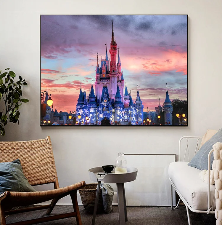 5D Castle Diamond Painting Disney Landscape Funny Diamond Embroidery Rhinestone Picture DIY Cross Stitch Kit Wall Art Home Decor