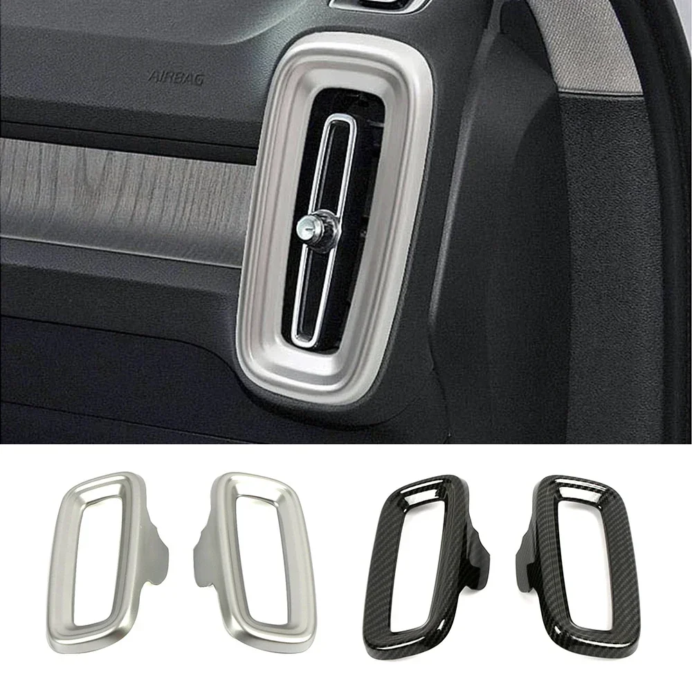 Image of Für Volvo XC40 2018-2025 Mittelkonsole Seite Klimaanlage AC Outlet Vent Abdeckung Trim Innen Zubehör Dekoration Aufkleber