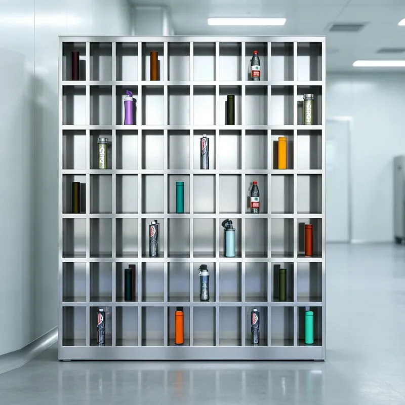 304 stainless steel multi-layer water cup cabinet office staff teacup cabinet layered cupboard water cup rack can be customized