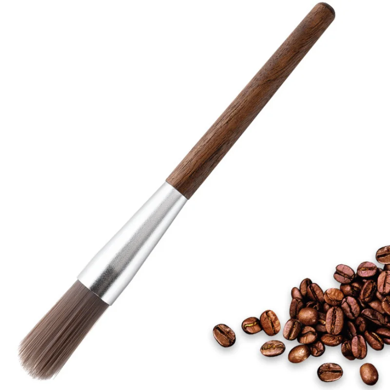 

Coffee Grinder Machine Cleaning Brush Bristles Dusting Brushes with Wooden Handle Cleaner Tool for Barista Home Kitchen