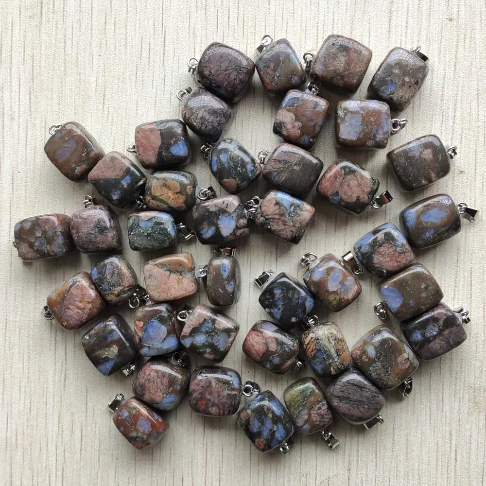 

New Good quality Natural flower onyx Irregular stone pendants for jewelry Accessories making 50pcs/lot wholesale free shipping