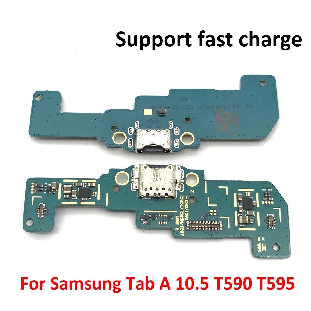 New For Samsung Tab A-T590 T595 T597 T515 T510 USB Port Charger Dock Connector Charging Board Flex Cable With Mic Microphone