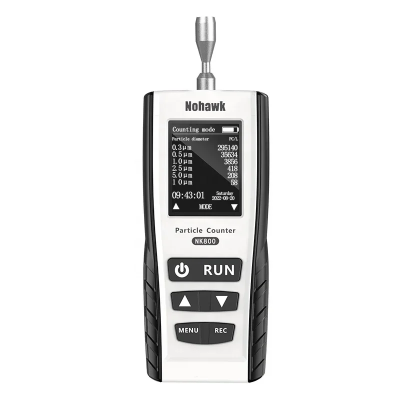 Indoor handheld dustfree workshop air quality tester six-channel particle size 0.3 to 10 PM2.5 PM10 dust particle counter