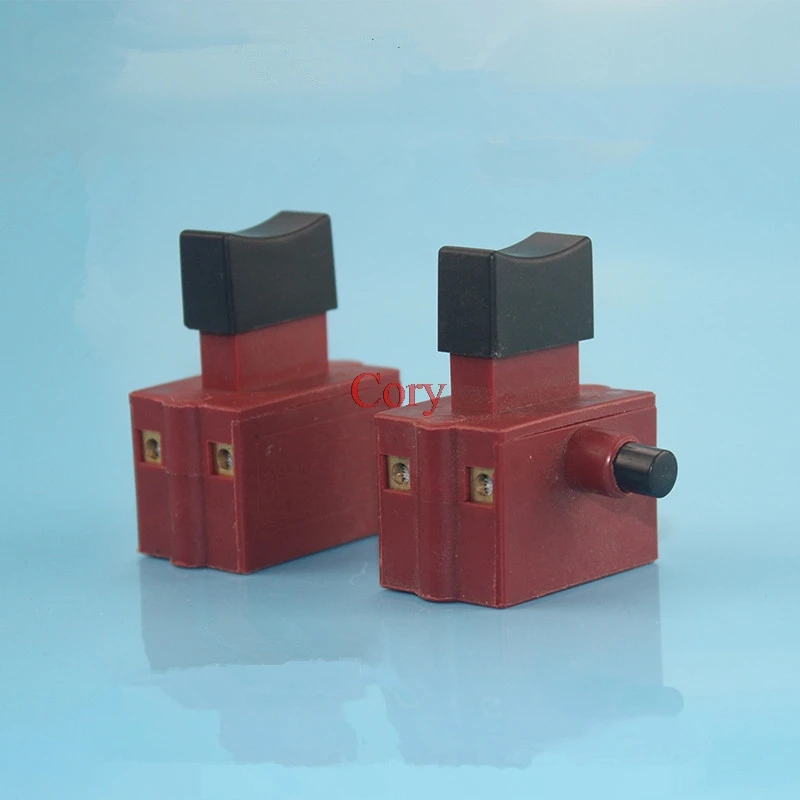 1PC Trigger Switch for Electric Power Hand Drill Tool 10A DPST, 2NO Lock/Unlock 250V 4A, 125V 8A, 5E4